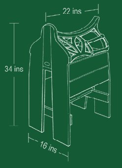 Buckingham saddle horse dimensions